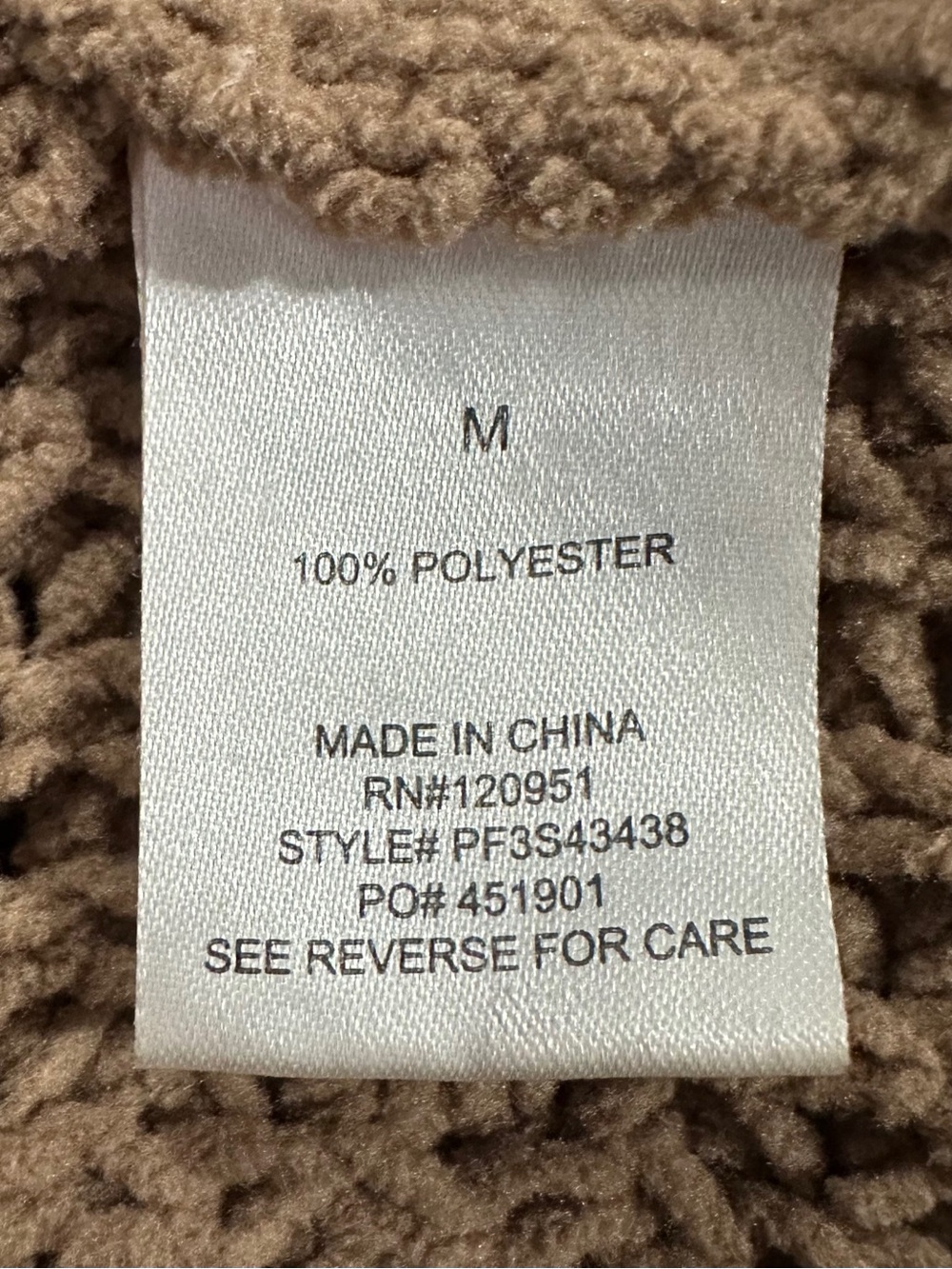 Pink Rose Chunky Knit Open Front Cardigan Sweater Brown Relaxed Fit Women’s M - Picture 7 of 8